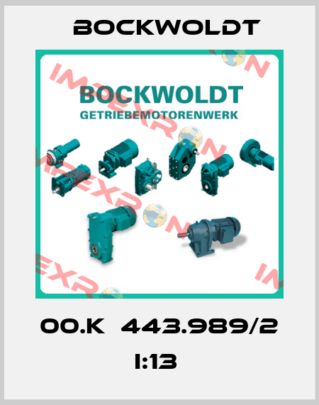 00.K  443.989/2 I:13  Bockwoldt