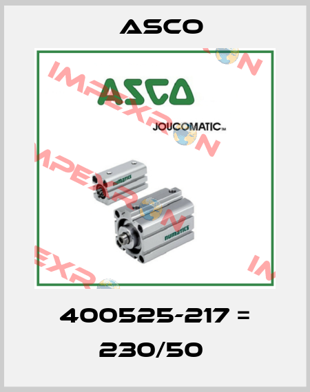 400525-217 = 230/50  Asco