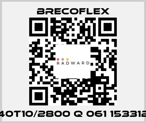 40T10/2800 Q 061 153312  Brecoflex