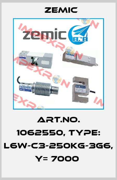 Art.No. 1062550, Type: L6W-C3-250kg-3G6, Y= 7000  ZEMIC