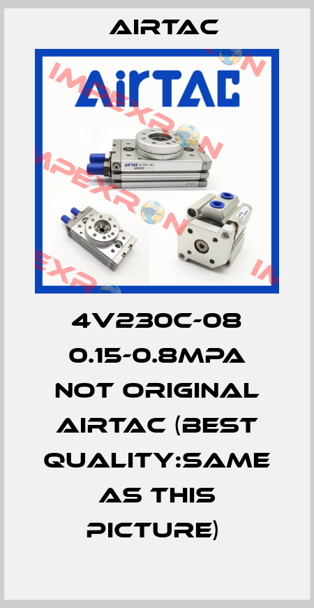 4V230C-08 0.15-0.8MPA NOT ORIGINAL AIRTAC (BEST QUALITY:SAME AS THIS PICTURE)  Airtac