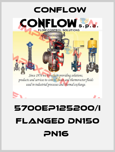5700EP125200/I FLANGED DN150 PN16  CONFLOW
