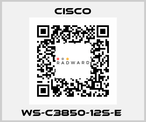 WS-C3850-12S-E  Cisco