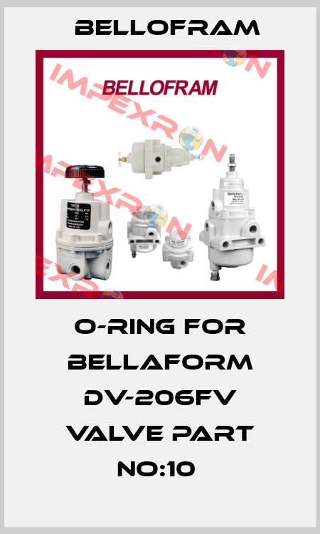 O-RING for Bellaform DV-206FV Valve Part No:10  Bellofram