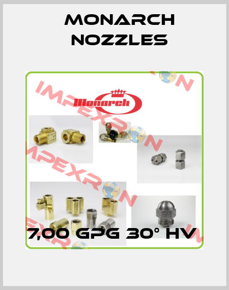 7,00 GPG 30° HV  Monarch Nozzles