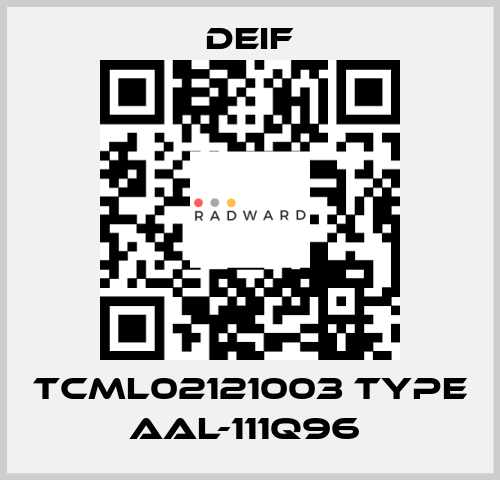 TCML02121003 TYPE AAL-111Q96  Deif