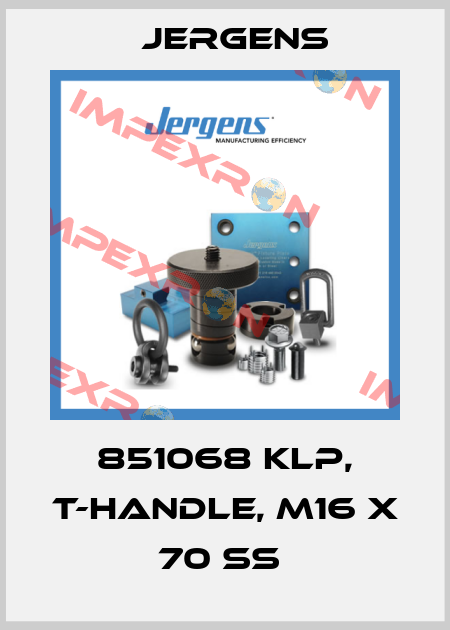 851068 KLP, T-HANDLE, M16 X 70 SS  Jergens
