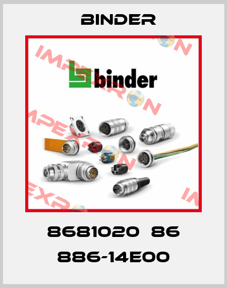8681020  86 886-14E00 Binder