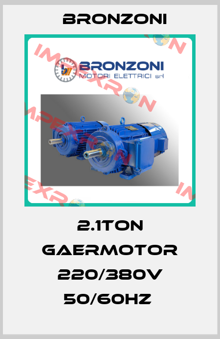 2.1Ton GaerMotor 220/380V 50/60Hz  Bronzoni