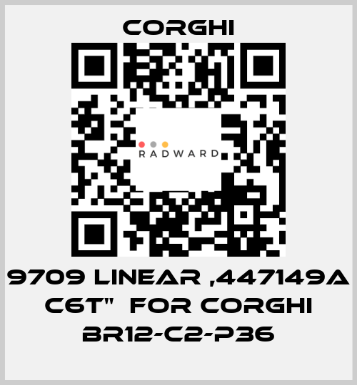 9709 LINEAR ,447149A C6T”  FOR CORGHI BR12-C2-P36  Corghi