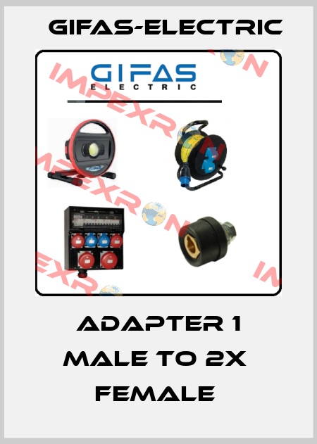 ADAPTER 1 MALE TO 2X  FEMALE  Gifas-Electric