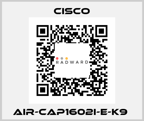 AIR-CAP1602I-E-K9  Cisco
