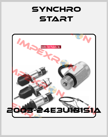 2003-24E3U1B1S1A Synchro Start
