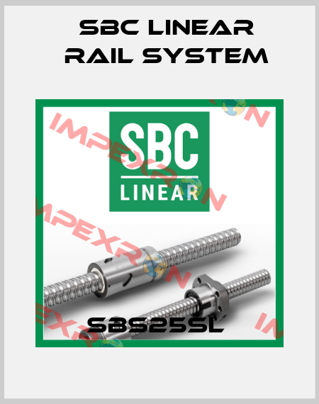 SBS25SL  SBC Linear Rail System