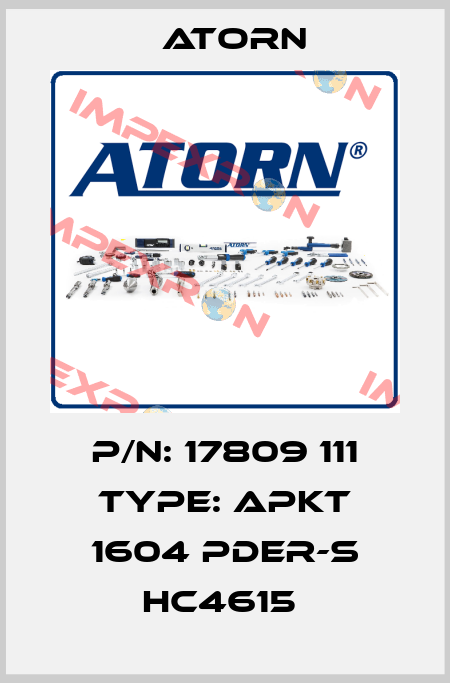 P/N: 17809 111 Type: APKT 1604 PDER-S HC4615  Atorn