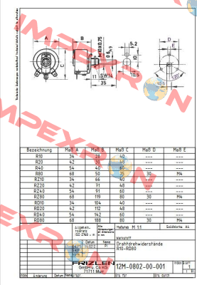 R40-1.0K  Frizlen