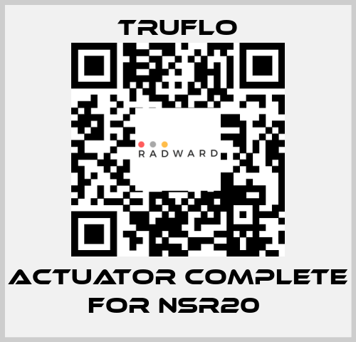 Actuator Complete For NSR20  TRUFLO