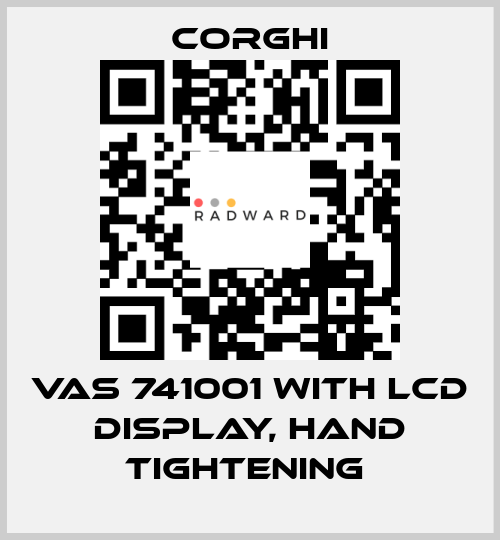 VAS 741001 with LCD display, hand tightening  Corghi