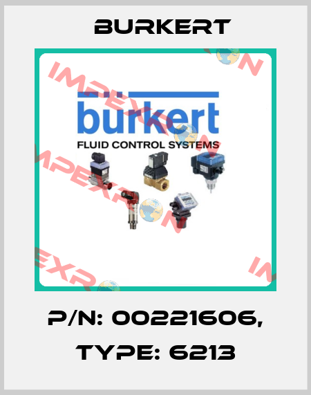 p/n: 00221606, Type: 6213 Burkert
