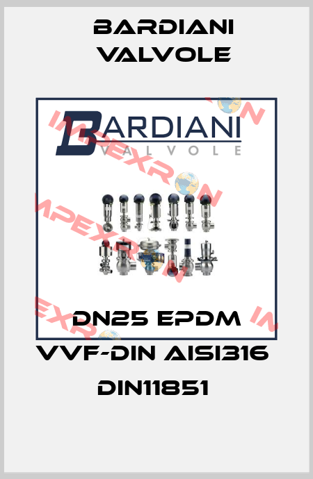 DN25 EPDM VVF-DIN AISI316  DIN11851  Bardiani Valvole