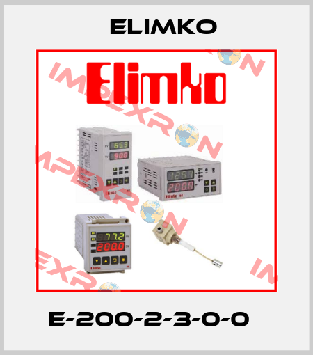 E-200-2-3-0-0   Elimko