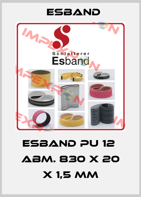 ESBAND PU 12  ABM. 830 X 20 X 1,5 MM Esband