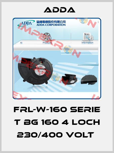 FRL-W-160 SERIE T BG 160 4 LOCH 230/400 VOLT  Adda