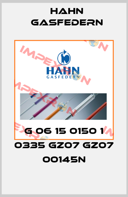 G 06 15 0150 1 0335 GZ07 GZ07 00145N Hahn Gasfedern