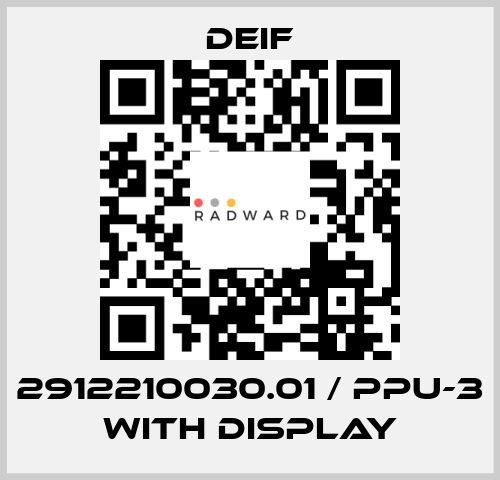 2912210030.01 / PPU-3 with display Deif