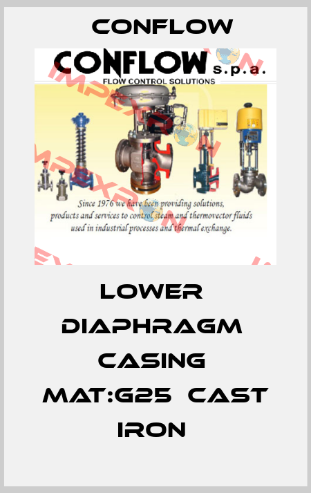 LOWER  DIAPHRAGM  CASING  MAT:G25  CAST IRON  CONFLOW