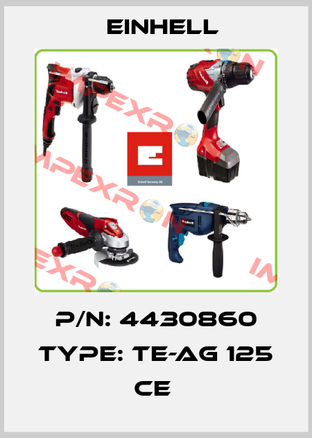 P/N: 4430860 Type: TE-AG 125 CE  Einhell