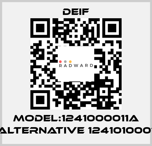 Model:1241000011A alternative 1241010001 Deif