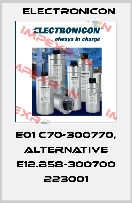 E01 C70-300770,  alternative E12.B58-300700 223001 Electronicon