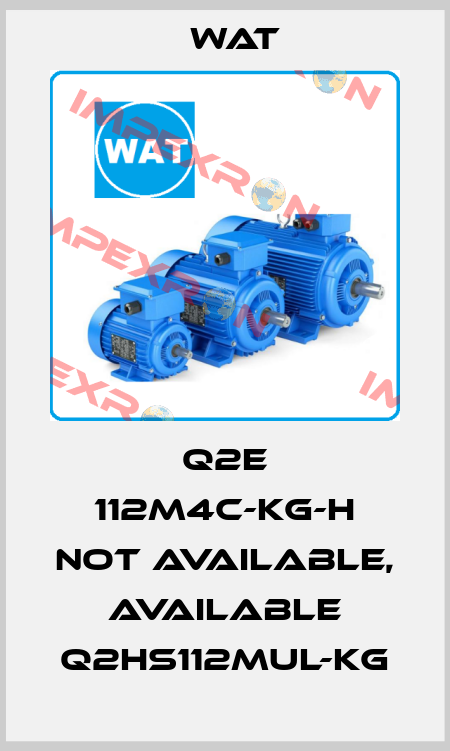 Q2E 112M4C-KG-H not available, available Q2HS112MUL-KG WAT