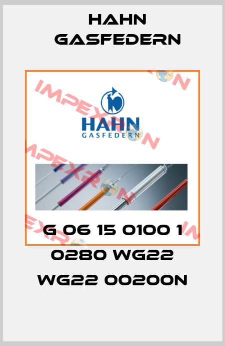 G 06 15 0100 1 0280 WG22 WG22 00200N Hahn Gasfedern