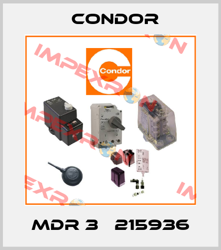 MDR 3   215936 Condor