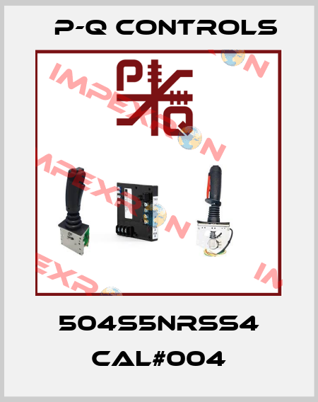 504S5NRSS4 CAL#004 P-Q Controls