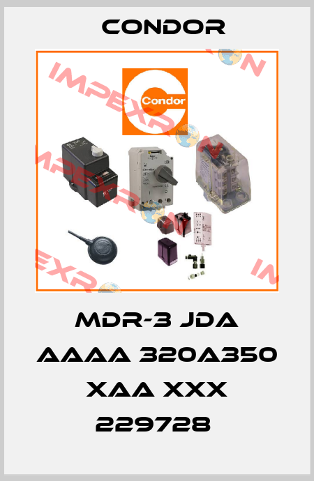 MDR-3 JDA AAAA 320A350 XAA XXX 229728  Condor