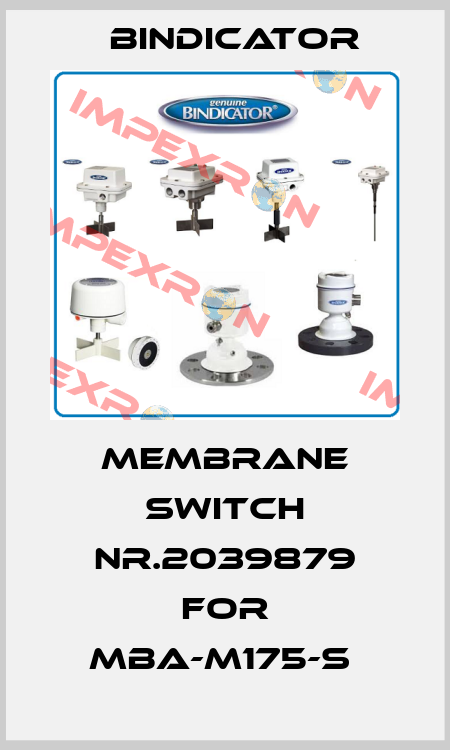 MEMBRANE SWITCH NR.2039879 FOR MBA-M175-S  Bindicator