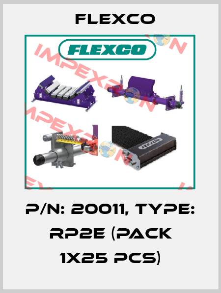 P/N: 20011, Type: RP2E (pack 1x25 pcs) Flexco