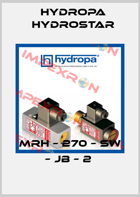 MRH – 270 – SW – JB – 2  Hydropa Hydrostar