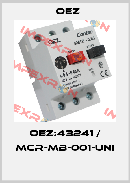 OEZ:43241 / MCR-MB-001-UNI  OEZ