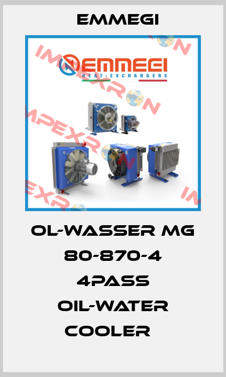 OL-WASSER MG 80-870-4 4PASS Oil-water cooler   Emmegi