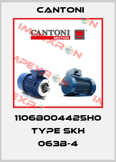 1106B004425H0 Type SKH 063B-4 Cantoni