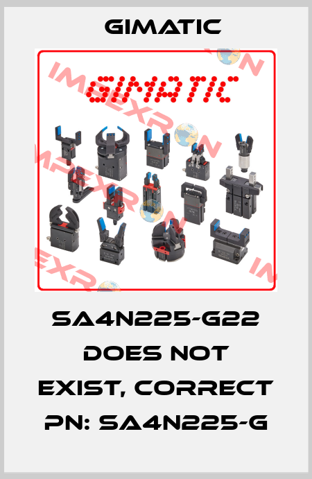 SA4N225-G22 does not exist, correct PN: SA4N225-G Gimatic