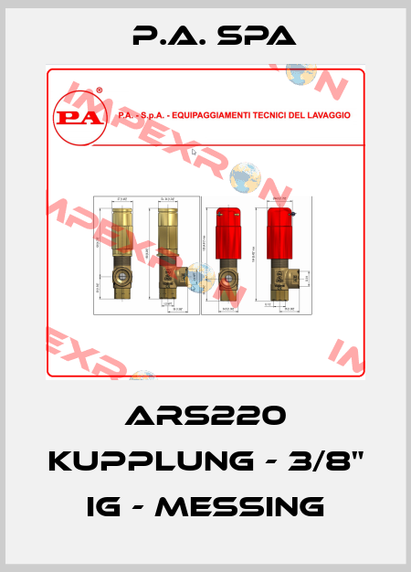 ARS220 Kupplung - 3/8" IG - Messing P.A. SpA