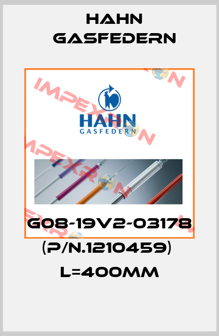 G08-19V2-03178 (p/n.1210459)  L=400mm Hahn Gasfedern