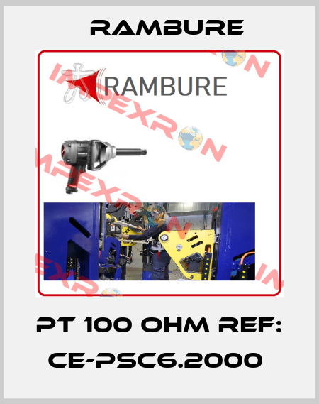 PT 100 OHM REF: CE-PSC6.2000  Rambure