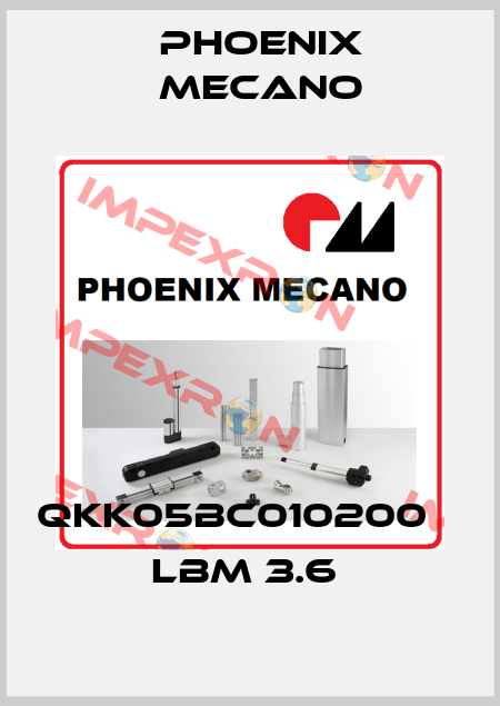 QKK05BC010200     LBM 3.6   Phoenix Mecano
