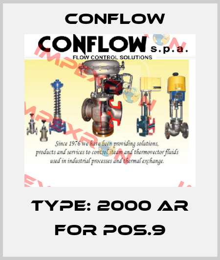 Type: 2000 AR for pos.9 CONFLOW